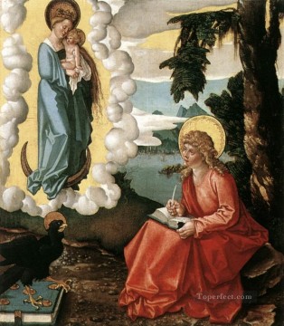  Juan Pintura - San Juan en Patmos, pintor renacentista Hans Baldung